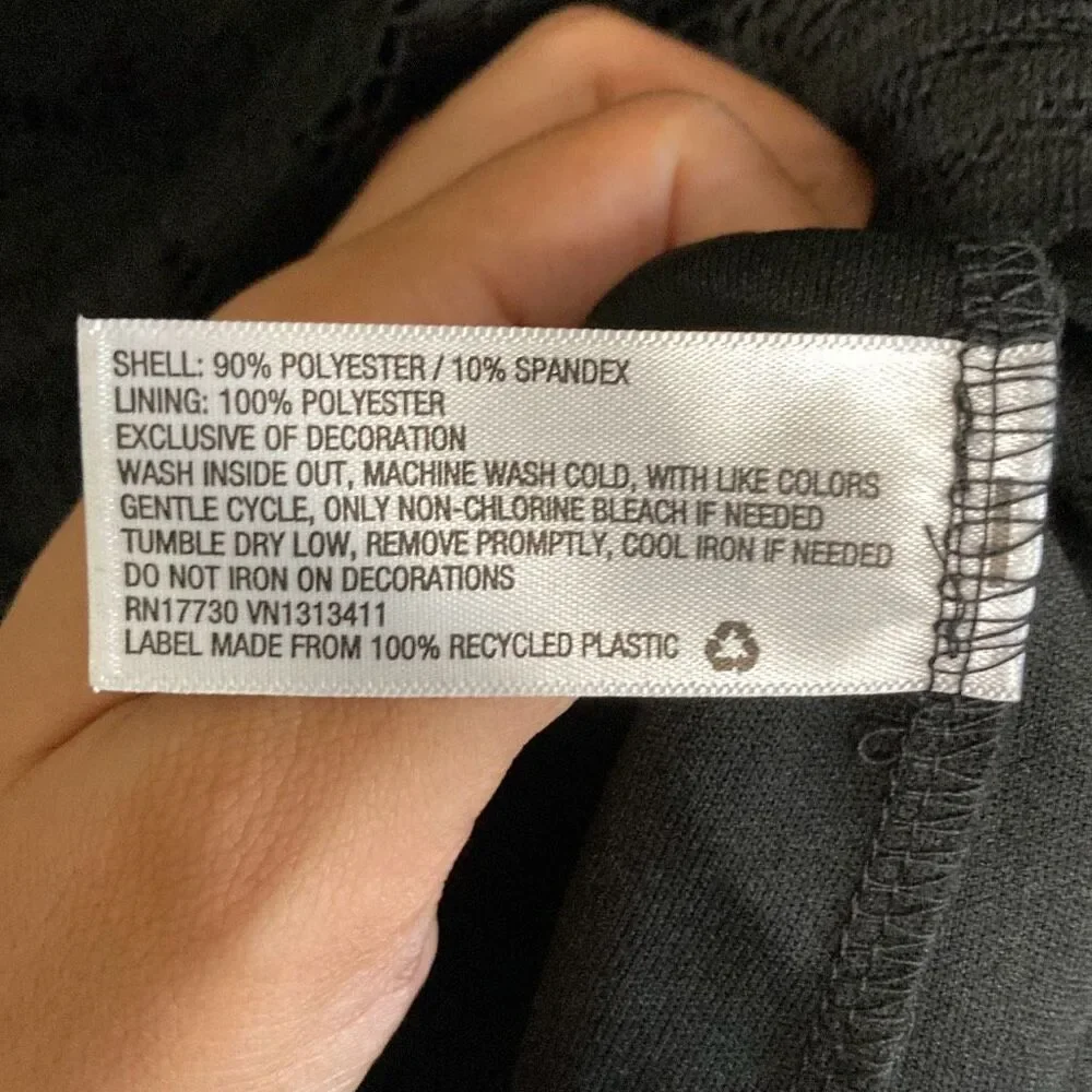 Lace Black Dress Keyhole Neckline Mini size Small - Picture 2 of 4